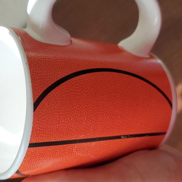 NBA Spalding basketball textured orange Coffee mug - Picture 7 of 7
